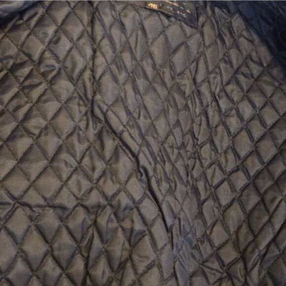 Easy Rider Vintage Heavy Black Leather Fringe Lined Jacket - Picture 11 of 12